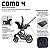 Kit de Carrinho - Como 4 + Moisés + Bebê Conforto Risus + Bolsa + Adaptador Woven Grey (0-15kg) - ABC Design - Imagem 5