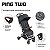 Carrinho de bebê Ping Two Eco Nature (0-15kg) - ABC Design - Imagem 3