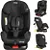 Cadeirinha para Carro Kiddo Universe 360 ISOFIX 0 a 36Kg Preta - Imagem 2