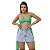 Short Saia Jeans Plissada - Imagem 2