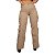 Calça Jeans Wideleg Cargo Caqui - Imagem 2