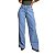 Calça Wide Leg Barra Grossa  lavagem media - Imagem 1