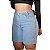 Short Jeans Pedal Meia Coxa Azul - Imagem 7