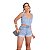 Conjunto Shorts Jeans Claro + Cropped - Imagem 4