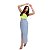 Saia Midi Jeans Clara Com Fenda - Imagem 2