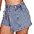 Shorts Saia Com Detalhe De Laço Lavagem Media - Imagem 1