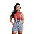 Salopete Jeans Feminino Shorts Com Suspensorio - Imagem 6