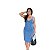 Vestido Midi Jeans Com Fenda - Imagem 2