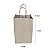 Sacola Kraft com Alça (lisa) PP 11cm x 21cm x 7,8cm com 100 - Imagem 1
