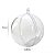 Bolinha de Natal Esfera Acrílica Transparente  6,5cm pacote c/10 un - Imagem 2