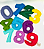 NUMEROS DE FELTRO COLORIDO - Imagem 3