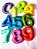 NUMEROS DE FELTRO COLORIDO - Imagem 1