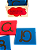 Alfabeto De Lixa Letra Cursiva Maiúscula Vogais em Vermelho - Imagem 4