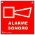 Placa E1 Alarme sonoro 20x20x0,05 cm - Imagem 1