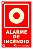 Placa E2 indicativa do Ponto de Acionamento do Alarme de Incêndio 10x15x0,05 cm - Imagem 1