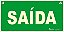 Placa S12 Saída, Fotoluminescente 13x26x0,05 cm - Imagem 1