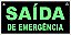 Placa S12B Saída de Emergência, Fotoluminescente 13x26x0,05 cm - Imagem 2