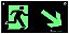 Placa Placa Rota de Fuga S6 " Desce a Direita" 13x26x0,05 cm - Imagem 2