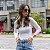 Blusa Cropped com trancinha em fio Seda Modal - Imagem 1