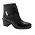 Bota Pegada Em couro cano Curto Preto Tecnologia Soft Touch - Imagem 1