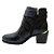 Bota Pegada Em couro cano Curto Preto Tecnologia Soft Touch - Imagem 2