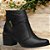 Bota Pegada Em couro cano Curto Preto Tecnologia Soft Touch - Imagem 3