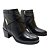 Bota Pegada Em couro cano Curto Preto Tecnologia Soft Touch - Imagem 5