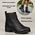 Bota Bottero Feminina Couro Cano Curto Zíper Conforto Top - Imagem 3