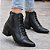 Bota Pegada Feminina Doris Couro Cano Curto Conforto - Imagem 3