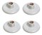 PLAFON BRANCO COM PORCELANA 4 A - Imagem 1
