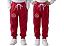 CALÇA HELANCA UNISSEX INFANTIL VERMELHO - Imagem 1
