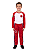 CALÇA MOLETOM UNISSEX SEM FELPA FUNDAMENTAL I E II VERMELHO - Imagem 3