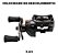 Carretilha Maruri Bronx 300 Lado Esquerdo Com Drag 15kg 255g Em Carbono Preto - Imagem 3