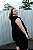 Colete Alongado de tecido Alfaiataria Cor Preto - Plus Size - Imagem 3