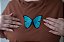 Camiseta Butterfly Marrom - Plus Size - Imagem 3