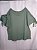 Blusa Manga Curta Canelado (Verde) - Imagem 1