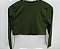 Cropped Princess mangas longas - Verde Militar - Imagem 1
