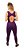 Macacão Fitness Suplex com Saia Tapa Bumbum Sem Transparência - Roxo - Imagem 2