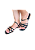 Rasteirinha Lika 2 em 1 salto baixo - Preto - Imagem 1