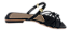 Rasteirinha Lika 2 em 1 salto baixo - Preto - Imagem 5