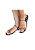 Rasteirinha Lila salto baixo - Preto - Imagem 1