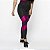 Calça legging Olivia - Preto com Pink - Imagem 2