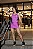 Macaquinho Fitness Saia de Viés Sem Bojo - Fucsia - Imagem 1