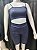 Conjunto Fitness Texturizado Gracinha - Azul Marinho - Imagem 1