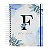Agenda: Alfabeto Floral Azul   (AFB06) - Imagem 1
