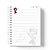 Caderno Capa Dura Personalizado C/Nome : (CAD-MM15) - Imagem 2