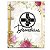 Fichário Agenda: Profissão Logo Biomedicina - Floral Marsala - Imagem 1