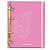Fichário Agenda: Borboleta Rosa/Pink - Imagem 1