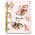 Fichário Agenda: Borboleta Rosa/Dourado - Imagem 1