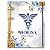 Fichário Agenda: Profissão Medicina Símbolo Floral Azul - Imagem 1